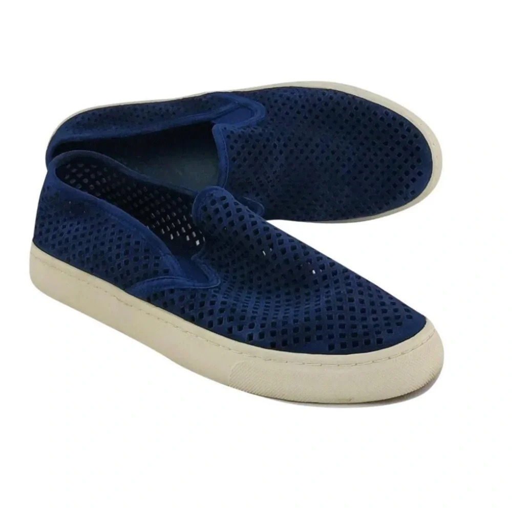 ! Tory Burch JESSE Perforated Sneaker 6.5 blue